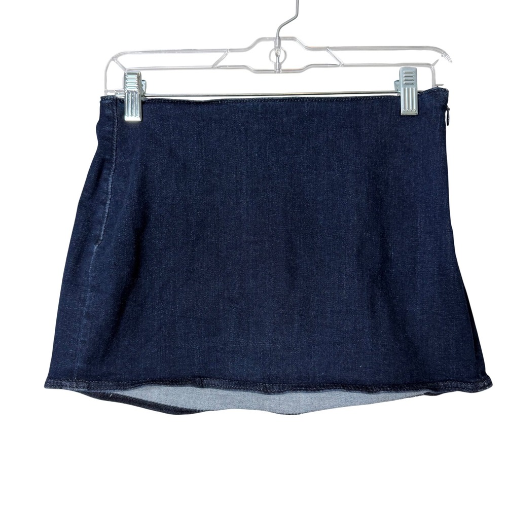 American‎ Eagle Denim Mini Skirt Womens 2 Blue Skort Next Level Stretch Y2K Boho